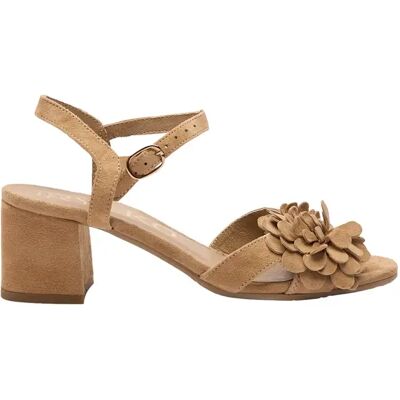 Sandales à talon velours femme Ryłko Arina Beige 36 - Publicité Sandales à talon velours femme Ryłko Arina Beige 36 - Publicité