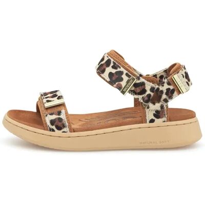 Sandales femme Woden Line Animal Beige 41 - Publicité Sandales femme Woden Line Animal Beige 41 - Publicité