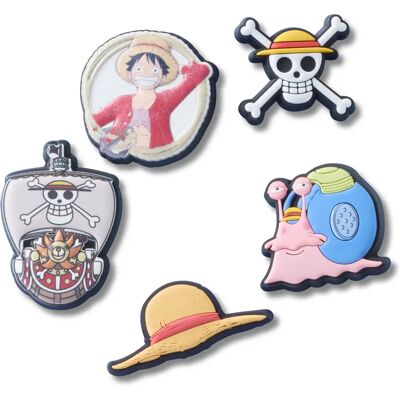 Jibbitz Crocs One Piece Luffy (x5) Multicolore TU - Publicité Jibbitz Crocs One Piece Luffy (x5) Multicolore TU - Publicité