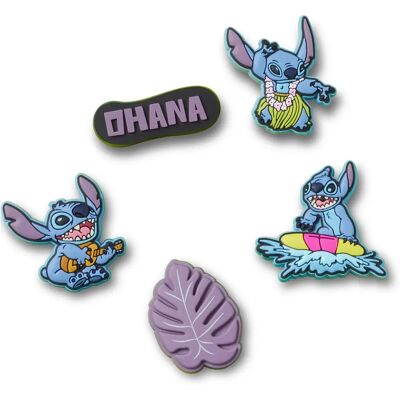 Jibbitz Crocs Stitch Tropical (x5) Bleu TU - Publicité Jibbitz Crocs Stitch Tropical (x5) Bleu TU - Publicité