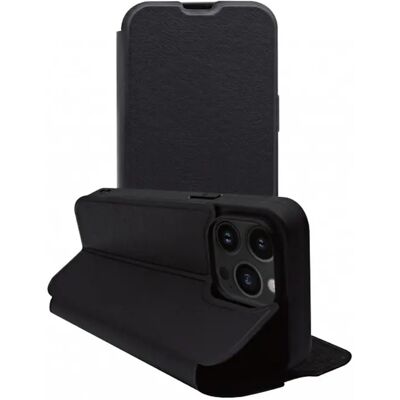 Étui Folio Noir Myway pour iPhone 14 Pro avec Fonction Support - Publicité Étui Folio Noir Myway pour iPhone 14 Pro avec Fonction Support - Publicité