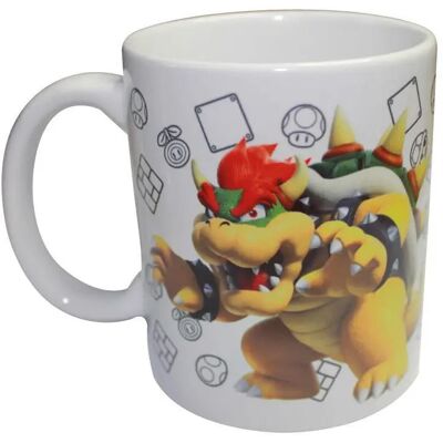 Mug + tirelire Educa Borras Nintendo Super Mario Bros Bowser Blanc TU - Publicité Mug + tirelire Educa Borras Nintendo Super Mario Bros Bowser Blanc TU - Publicité