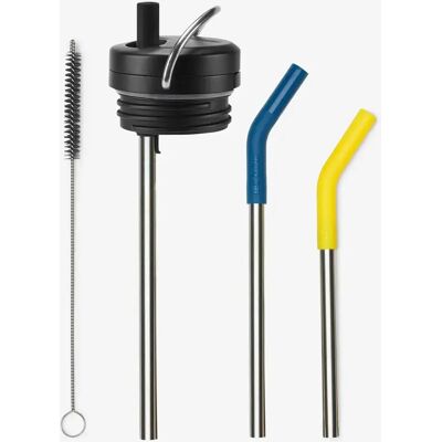 Bouchon avec set de paille Klean Kanteen Twist(TK collection) Noir 89,4x62,2 mm - Publicité Bouchon avec set de paille Klean Kanteen Twist(TK collection) Noir 89,4x62,2 mm - Publicité