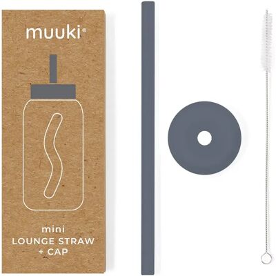 Paille Muuki Mini Gris TU - Publicité Paille Muuki Mini Gris TU - Publicité