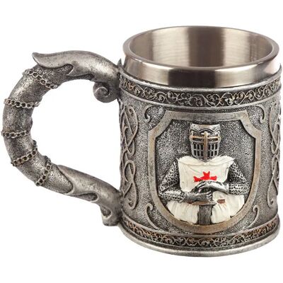 Tasse de chevalier croisé Puckator Argenté 10,5x15x9,5 cm - Publicité Tasse de chevalier croisé Puckator Argenté 10,5x15x9,5 cm - Publicité