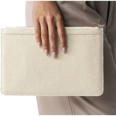 Pochette multi-usages Quadra Beige 26x17 cm / 0,5 L - Publicité Pochette multi-usages Quadra Beige 26x17 cm / 0,5 L - Publicité