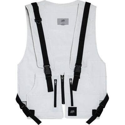 Gilet tactique léger réfléchissant Sixth June Blanc TU - Publicité Gilet tactique léger réfléchissant Sixth June Blanc TU - Publicité