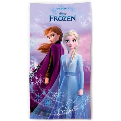 Serviette de plage en coton fille Disney Frozen Elsa & Anna Multicolore 70x140 cm - Publicité Serviette de plage en coton fille Disney Frozen Elsa & Anna Multicolore 70x140 cm - Publicité