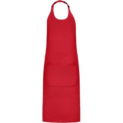 Tablier à bavette avec poche Newgen Jéroboam Rouge TU - Publicité Tablier à bavette avec poche Newgen Jéroboam Rouge TU - Publicité