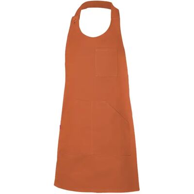 Tablier à bavette boutonné Velilla Orange 75x80 cm - Publicité Tablier à bavette boutonné Velilla Orange 75x80 cm - Publicité