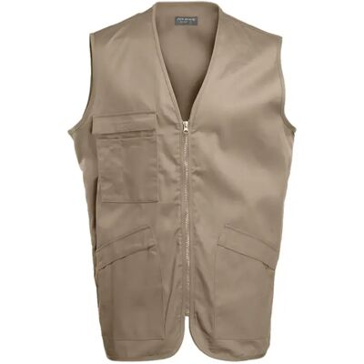 Gilet multi-poches polycoton Pen Duick Beige L - Publicité Gilet multi-poches polycoton Pen Duick Beige L - Publicité
