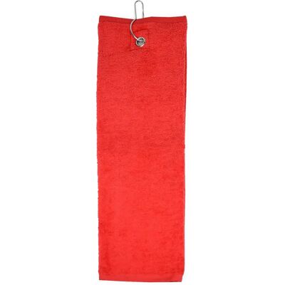 Serviette de golf The One Towelling Golf Rouge 40x50 cm - Publicité Serviette de golf The One Towelling Golf Rouge 40x50 cm - Publicité