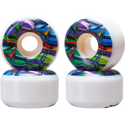 Roue de skateboard Element Mandalorian 99A (x4) Blanc 52 mm - Publicité Roue de skateboard Element Mandalorian 99A (x4) Blanc 52 mm - Publicité