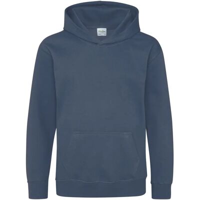 Sweatshirt à capuche enfant Just Hoods Bleu 9/11 ans - Publicité Sweatshirt à capuche enfant Just Hoods Bleu 9/11 ans - Publicité