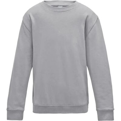 Sweatshirt enfant Just Hoods Awdis Gris 9/11 ans - Publicité Sweatshirt enfant Just Hoods Awdis Gris 9/11 ans - Publicité