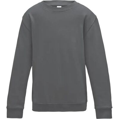 Sweatshirt enfant Just Hoods Awdis Gris 9/11 ans - Publicité Sweatshirt enfant Just Hoods Awdis Gris 9/11 ans - Publicité