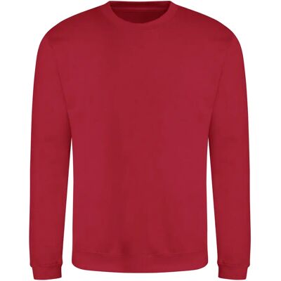 Sweatshirt col rond Just Hoods Awdis Rouge 4XL - Publicité Sweatshirt col rond Just Hoods Awdis Rouge 4XL - Publicité