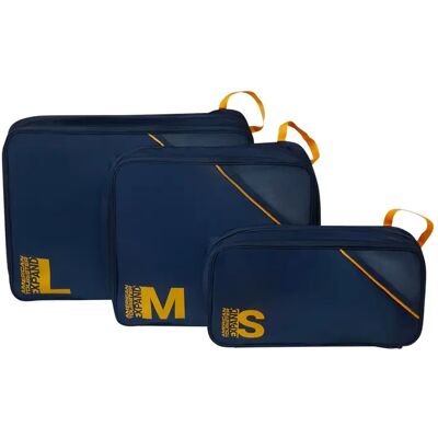 Sac de rangement valises en cube American Tourister (x3) Bleu TU - Publicité Sac de rangement valises en cube American Tourister (x3) Bleu TU - Publicité