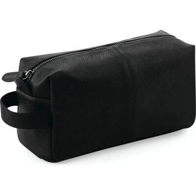 Trousse de toilette Quadra Nuhide® Noir TU - Publicité Trousse de toilette Quadra Nuhide® Noir TU - Publicité