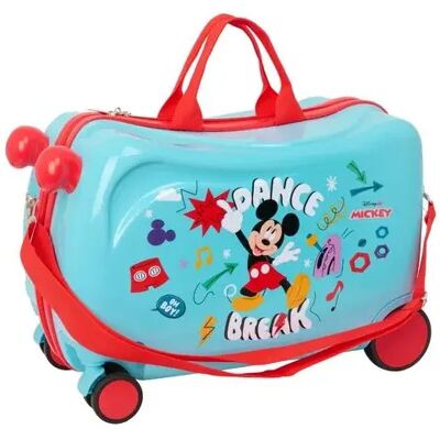 Valise Safta Mickey ABS Bleu 44x27x21 cm - Publicité Valise Safta Mickey ABS Bleu 44x27x21 cm - Publicité