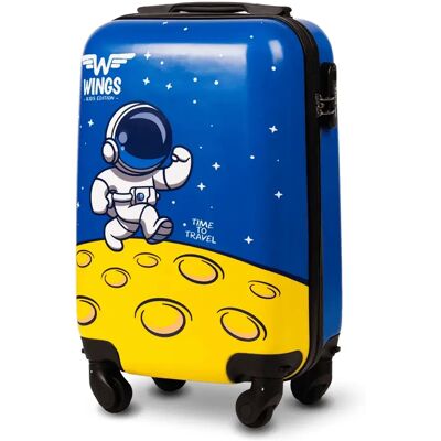 Valise cabine Wings Astronaut 18" Bleu 52x33x19 cm - Publicité Valise cabine Wings Astronaut 18" Bleu 52x33x19 cm - Publicité