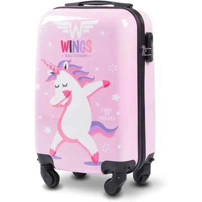 Valise cabine enfant Wings Jay Unicorn 18" Rose 28 L - Publicité Valise cabine enfant Wings Jay Unicorn 18" Rose 28 L - Publicité