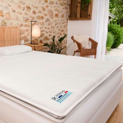 Surmatelas réversible pour le dos - 90x200cm PERCKO Blanc 90x200cm unisex - Publicité Surmatelas réversible pour le dos - 90x200cm PERCKO Blanc 90x200cm unisex - Publicité
