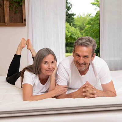 Surmatelas réversible pour le dos - 160x200cm PERCKO Blanc 160x200cm unisex - Publicité Surmatelas réversible pour le dos - 160x200cm PERCKO Blanc 160x200cm unisex - Publicité