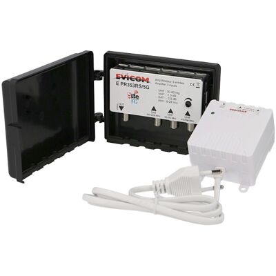 EVICOM Kit préamplificateur UHF + satellite - Publicité EVICOM Kit préamplificateur UHF + satellite - Publicité