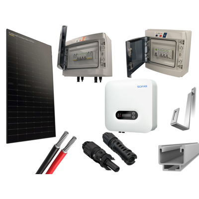 bis-electric Kit 16 panneaux photovoltaïque pour tuile plate onduleur centralisé 8000Wc - Publicité bis-electric Kit 16 panneaux photovoltaïque pour tuile plate onduleur centralisé 8000Wc - Publicité