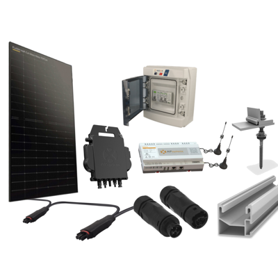 bis-electric Kit 4 panneaux photovoltaïque pour tôle & fibrociment micro onduleur 2000Wc - Publicité bis-electric Kit 4 panneaux photovoltaïque pour tôle & fibrociment micro onduleur 2000Wc - Publicité