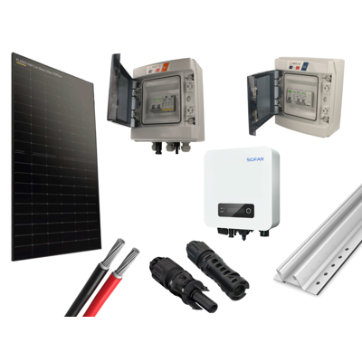 bis-electric Kit 6 panneaux photovoltaïque pour bac acier onduleur centralisé 3000Wc - Publicité bis-electric Kit 6 panneaux photovoltaïque pour bac acier onduleur centralisé 3000Wc - Publicité
