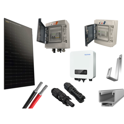bis-electric Kit 6 panneaux photovoltaïque pour tuile plate onduleur centralisé 3000Wc - Publicité bis-electric Kit 6 panneaux photovoltaïque pour tuile plate onduleur centralisé 3000Wc - Publicité