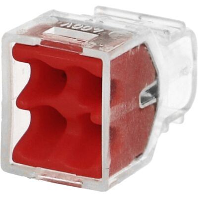 100 bornes Eur'Ohm FastLock pour fil rigide 4 entrées - Publicité 100 bornes Eur'Ohm FastLock pour fil rigide 4 entrées - Publicité