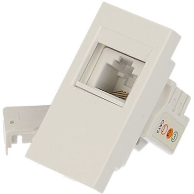 Prise téléphone RJ11 ½ module Efapel Quadra & Latina (45x45) - Publicité Prise téléphone RJ11 ½ module Efapel Quadra & Latina (45x45) - Publicité