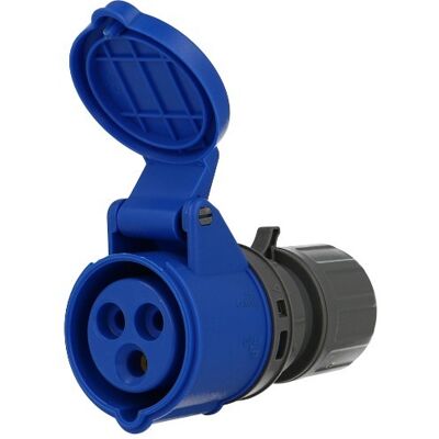 Solera E3/46003 Cetac 2 P+T Base Aérienne Bleue 16A Rétractable - Prise électrique - Publicité Solera E3/46003 Cetac 2 P+T Base Aérienne Bleue 16A Rétractable - Prise électrique - Publicité