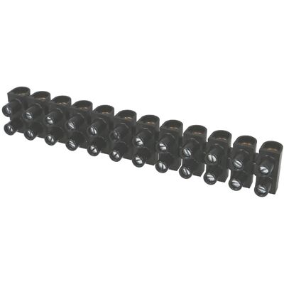 SOLERA Barrette de connexion "domino" 12 entrées 25mm² noire 10 - Publicité SOLERA Barrette de connexion "domino" 12 entrées 25mm² noire 10 - Publicité