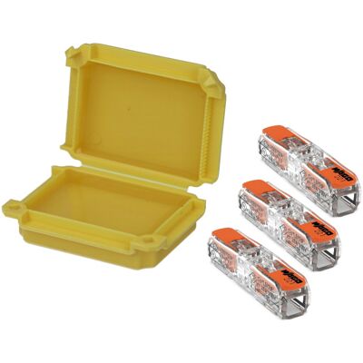 bis-electric Boite de jonction isolante "gel" avec 3 bornes Wago 2 entrées Inline - Publicité bis-electric Boite de jonction isolante "gel" avec 3 bornes Wago 2 entrées Inline - Publicité