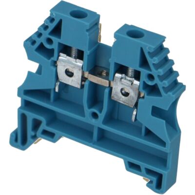 Lot de 25 bornes de jonction à vis 4mm² bleue IMO - Publicité Lot de 25 bornes de jonction à vis 4mm² bleue IMO - Publicité