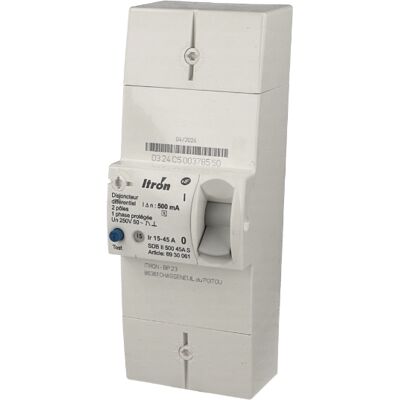 Disjoncteur EDF monophasé instantané 15/45A Itron Actaris - Publicité Disjoncteur EDF monophasé instantané 15/45A Itron Actaris - Publicité