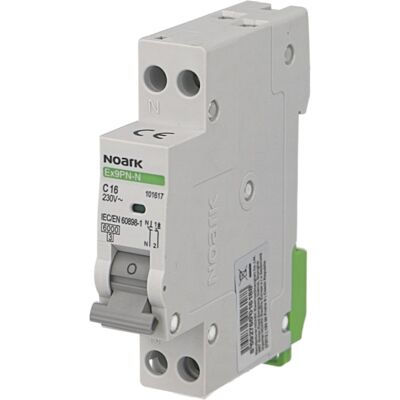 Disjoncteur modulaire phase neutre 10A courbe C 6kA Noark Ex9PN-N - Publicité Disjoncteur modulaire phase neutre 10A courbe C 6kA Noark Ex9PN-N - Publicité