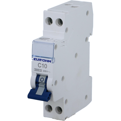 Disjoncteur phase neutre courbe C 20A Eur'ohm A vis - Publicité Disjoncteur phase neutre courbe C 20A Eur'ohm A vis - Publicité