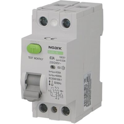 Interrupteur Différentiel 2P 40A / 30mA / type A Noark - Publicité Interrupteur Différentiel 2P 40A / 30mA / type A Noark - Publicité