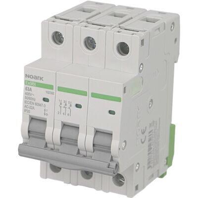 Interrupteur Sectionneur Modulaire 3 pôles 63A Noark - Publicité Interrupteur Sectionneur Modulaire 3 pôles 63A Noark - Publicité