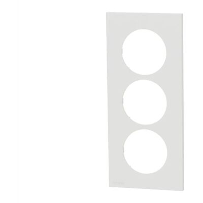 SCHNEIDER ELECTRIC Plaque de finition triple verticale ent. 57 mm Blanc craie Schneider Odace - Publicité SCHNEIDER ELECTRIC Plaque de finition triple verticale ent. 57 mm Blanc craie Schneider Odace - Publicité