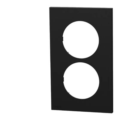 SCHNEIDER ELECTRIC Plaque de finition double verticale ent. 57 mm Noir onyx Schneider Odace - Publicité SCHNEIDER ELECTRIC Plaque de finition double verticale ent. 57 mm Noir onyx Schneider Odace - Publicité