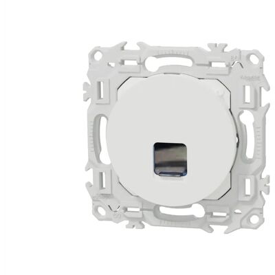 SCHNEIDER ELECTRIC Prise RJ45 grade 1 à 2 cat.6 UTP Blanc craie Schneider Odace - Publicité SCHNEIDER ELECTRIC Prise RJ45 grade 1 à 2 cat.6 UTP Blanc craie Schneider Odace - Publicité