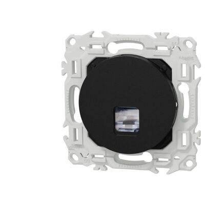 SCHNEIDER ELECTRIC Prise RJ45 grade 3 cat.6 STP Noir onyx Schneider Odace - Publicité SCHNEIDER ELECTRIC Prise RJ45 grade 3 cat.6 STP Noir onyx Schneider Odace - Publicité