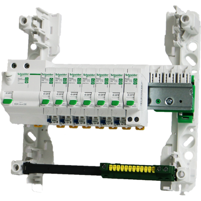 SCHNEIDER ELECTRIC Tableau précâblé 7 disj + 1 ID Schneider Resi9 XE embrochable - Publicité SCHNEIDER ELECTRIC Tableau précâblé 7 disj + 1 ID Schneider Resi9 XE embrochable - Publicité