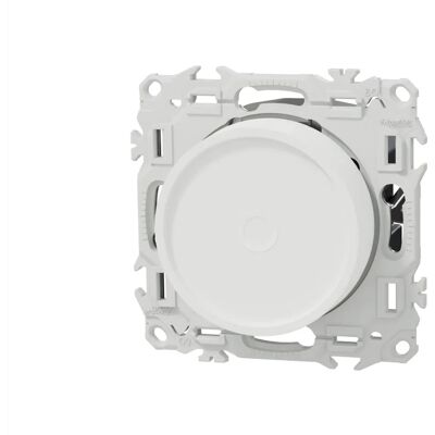 SCHNEIDER ELECTRIC Variateur de lumière rotatif 2 ou 3 fils Blanc craie Schneider Odace - Publicité SCHNEIDER ELECTRIC Variateur de lumière rotatif 2 ou 3 fils Blanc craie Schneider Odace - Publicité